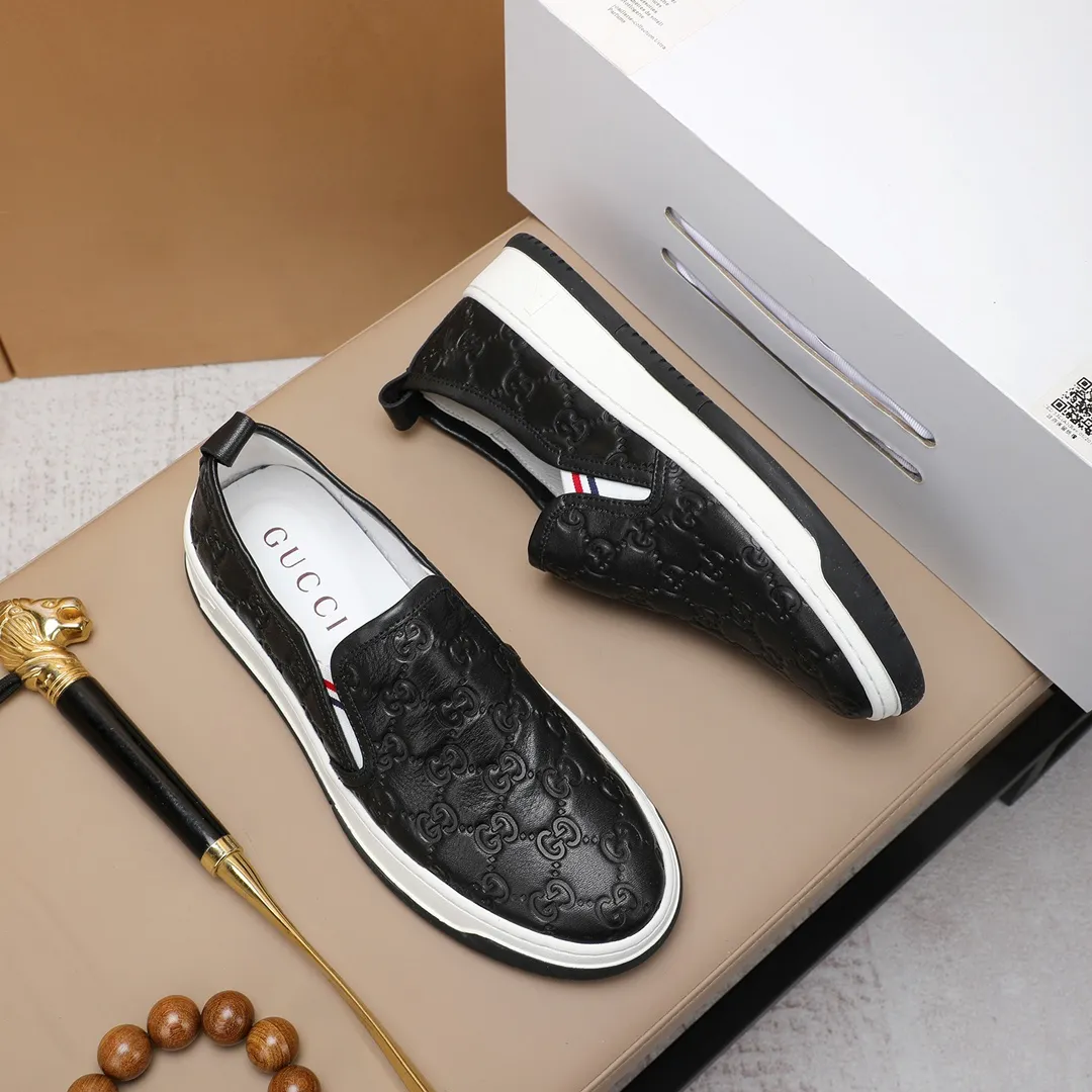 Men's shoes💰440 GUCCI🔍🔍2023 latest model On sale at the same time at the counter, original calfskin imported from Italy, genuine leather lining, (high-end, luxury, and class) exquisite workmanship, soles: original soles specially provided by the original factory, ⚠Exclusive double-layer movable molded soles are super comfortable⚠, real photos🎬The real ones are better🔍🔍"High quality·Follow the order" code number 38-44